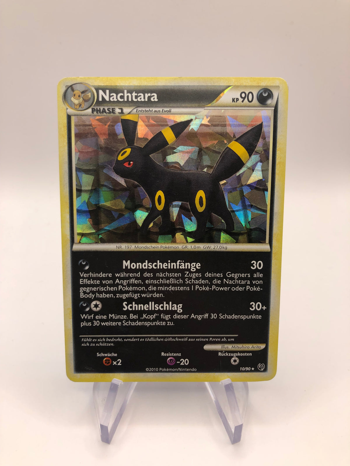 Pokemon Karte Shatter Holo Nachtara 10/90 Deutsch
