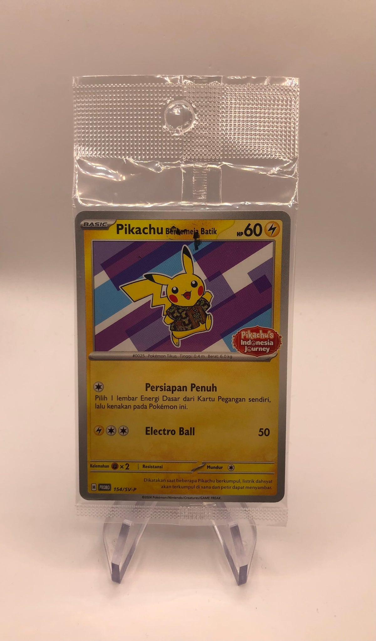 Pokemon Karten OVP Pikachu 154/SV-P Indonesisch