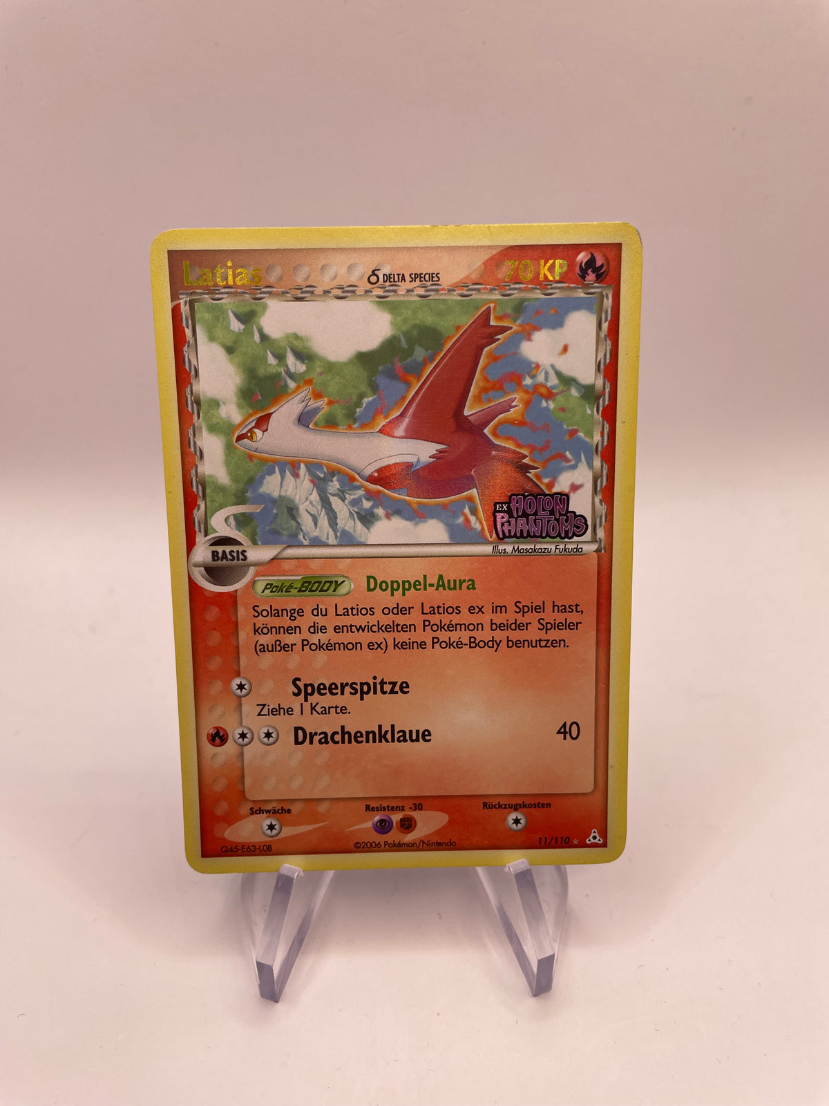 Pokemon Karte Stamp Latias 11/110 Deutsch