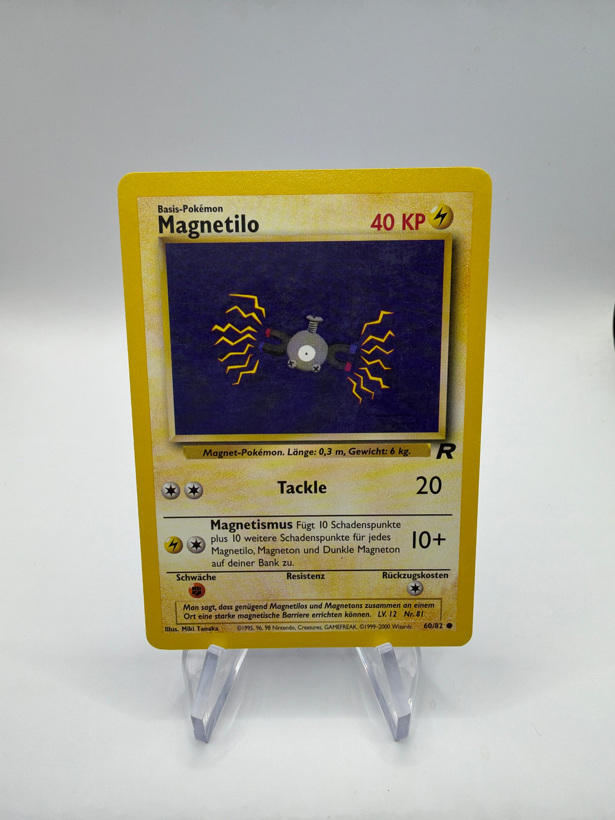 Pokemon Karte Magnetilo 60/82 Rocket Deutsch