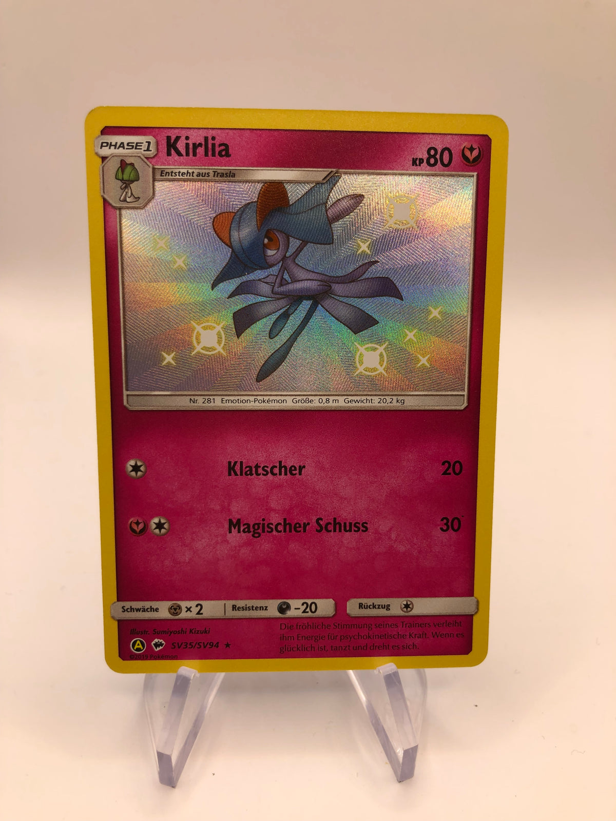 Pokemon Karte Strahlendes Kirlia SV35/SV94 Deutsch
