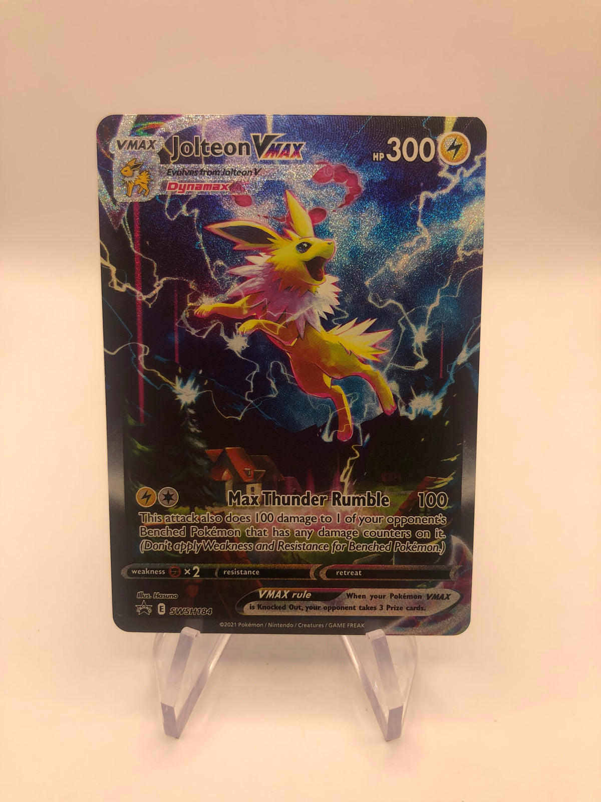 Pokemon Karte Vmax Promo Alt-Art Jolteon SWSH184 Englisch