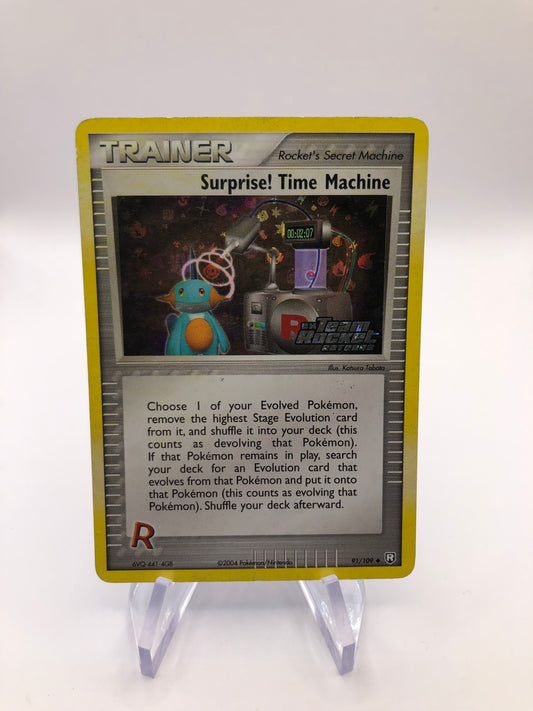 Pokemon Karte Stamp Trainer Surprise! Time Machine 91/109 Deutsch