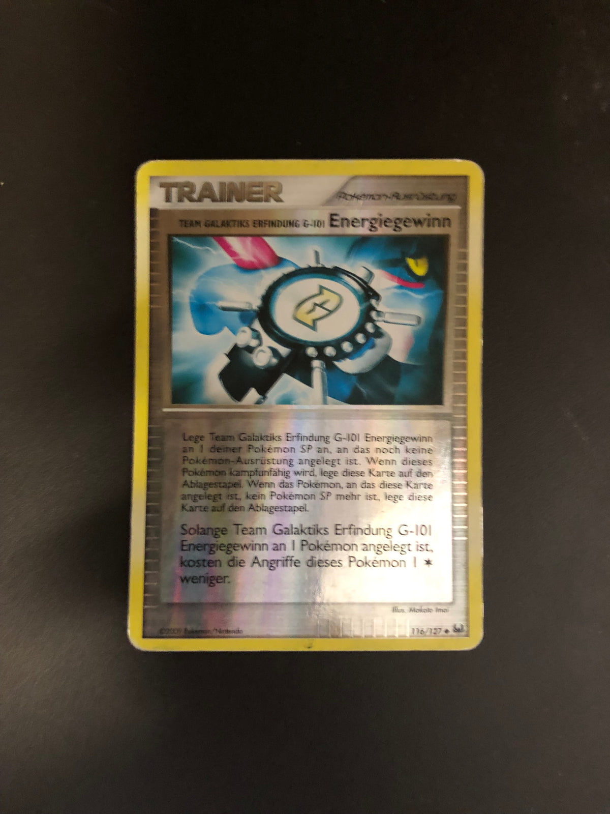 Pokemon Karte Revers Trainer Energiegewinn 116/127 Deutsch