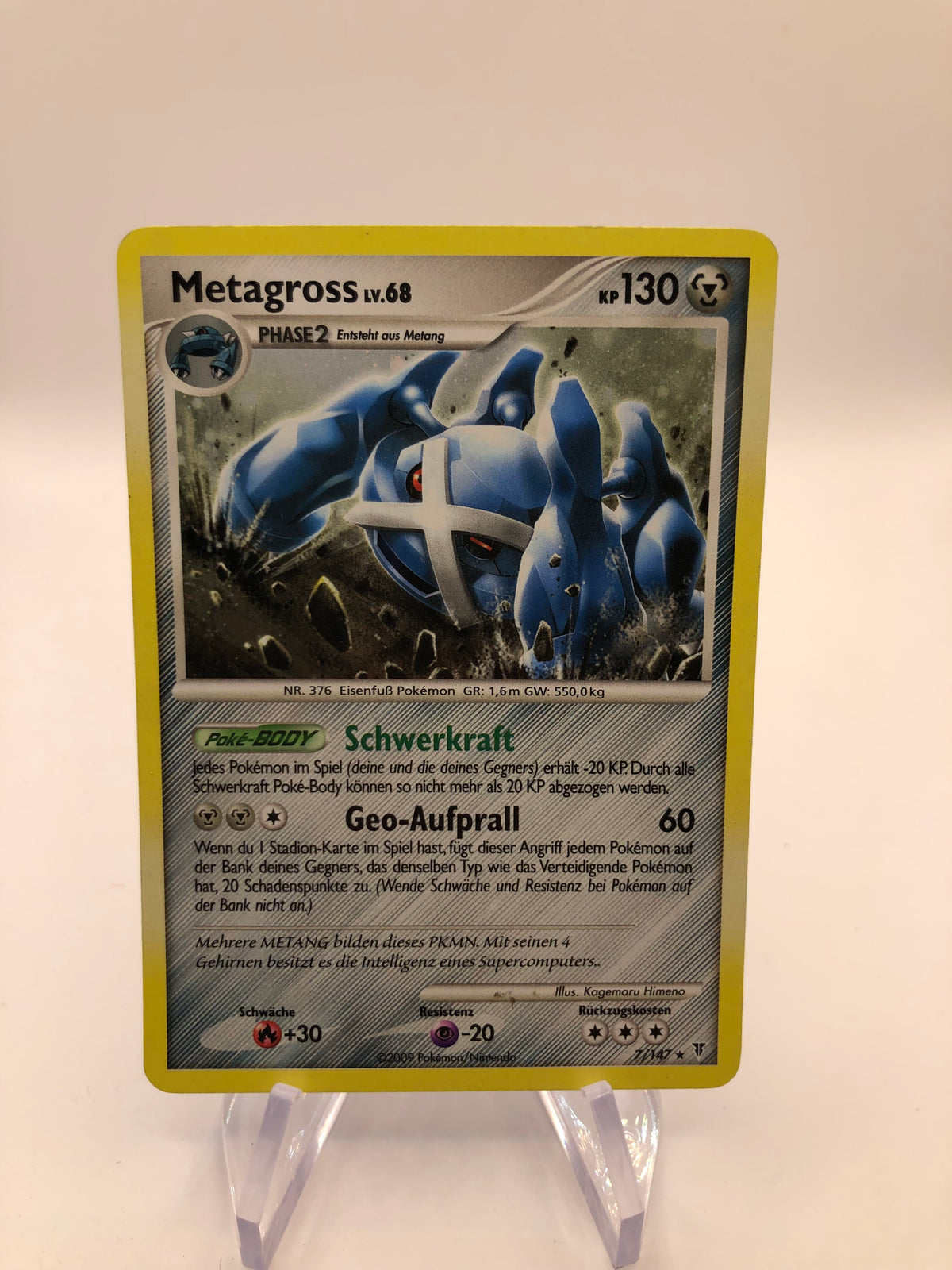 Pokemon Karte Holo Metagross 7/147 Deutsch