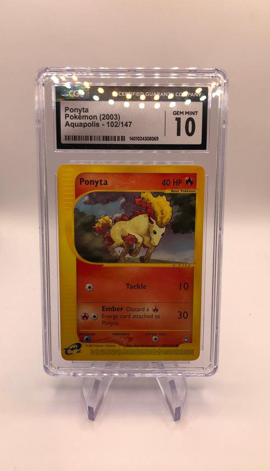 Pokemon Karte E-Serie CGC 10 Ponita 102/147 Englisch