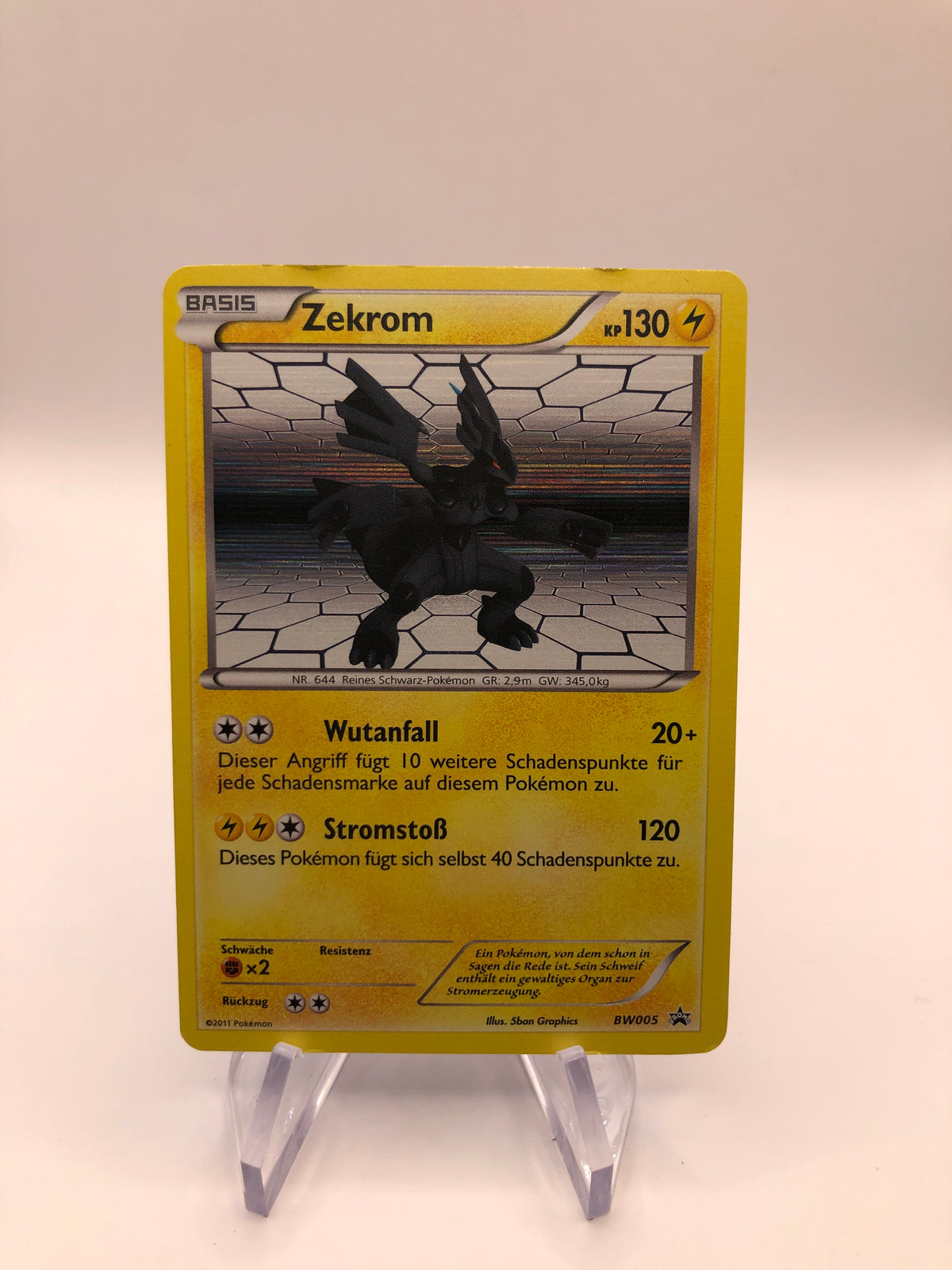 Pokemon Karte Promo Holo Zekrom BW005 Deutsch