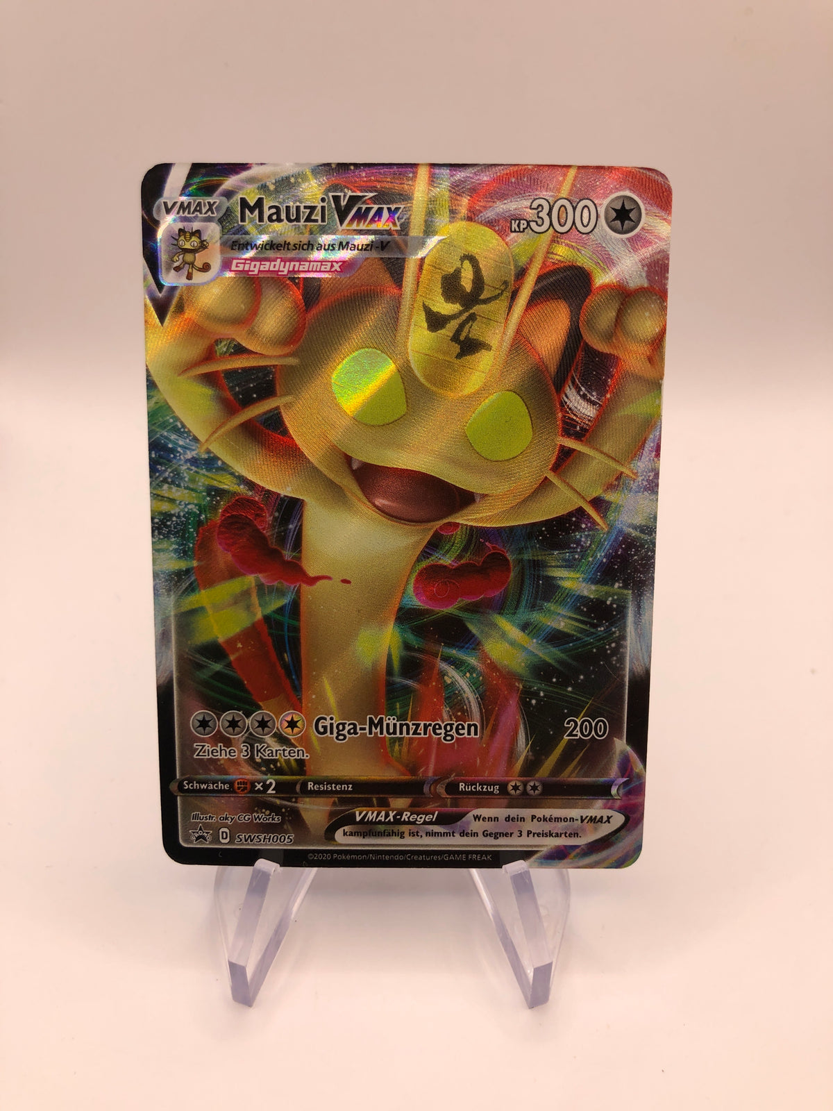 Pokémon Karte Vmax Mauzi SWSH005 Deutsch