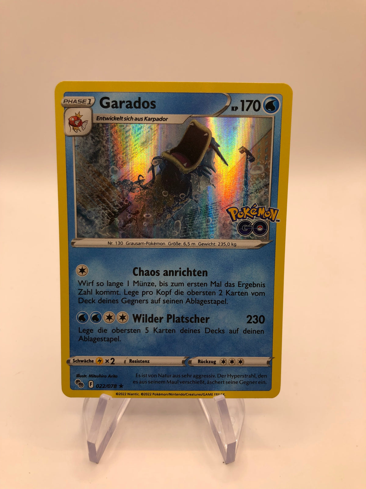 Pokemon Karte Holo Garados 22/78 Deutsch