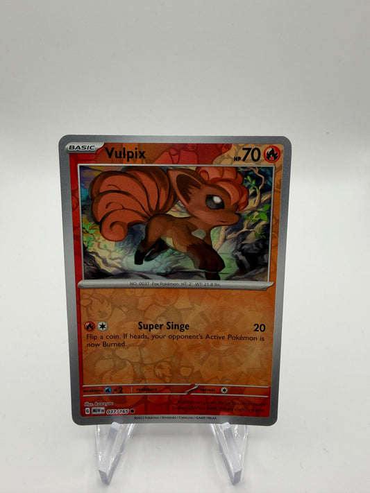 Pokemon Karte Reverse 151 Vulpix 37/165 Englisch