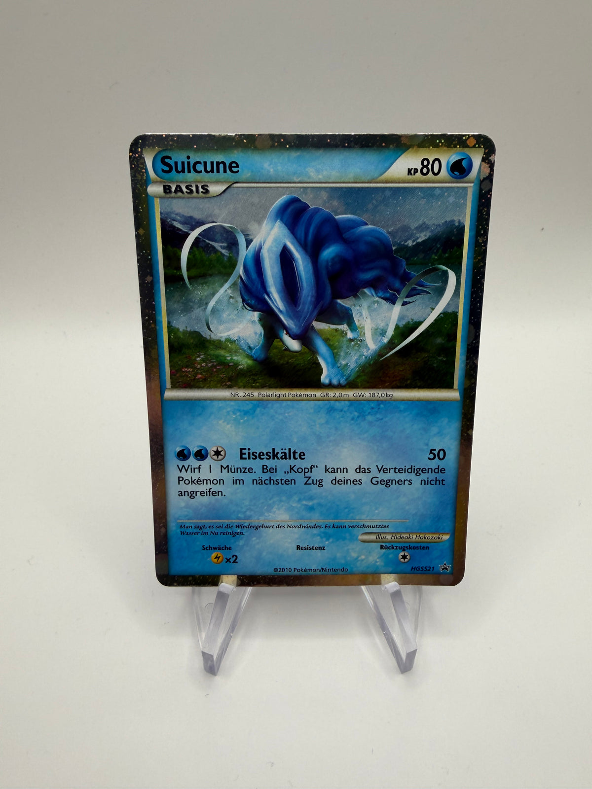 Pokemon Karte Promo Suicune HGSS21 Deutsch