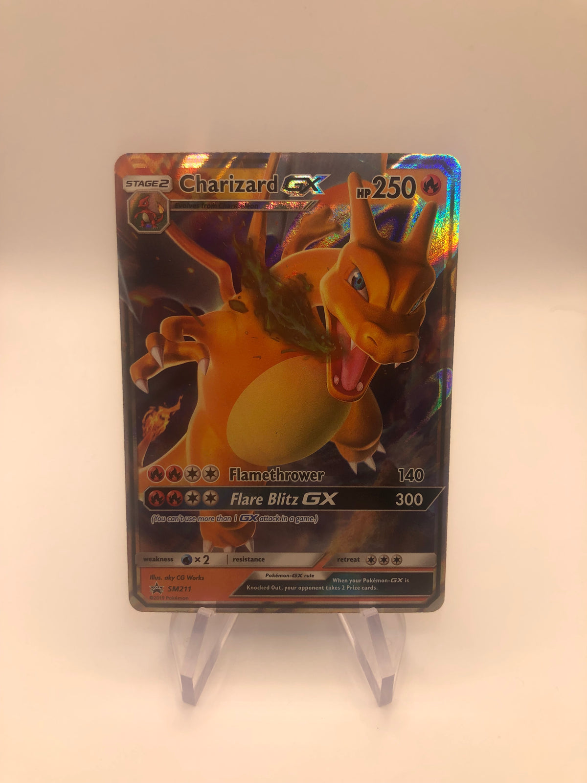 Pokemon Karte GX Promo Glurak SL211 Englisch