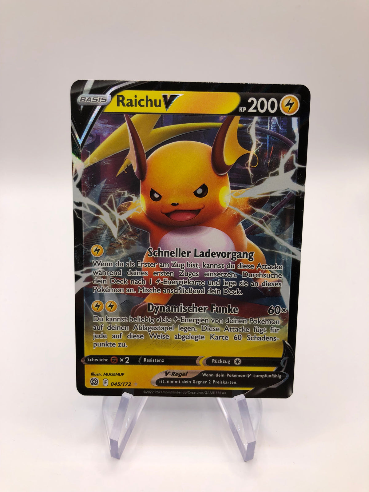 Pokemon Karte V Raichu 45/172 Deutsch