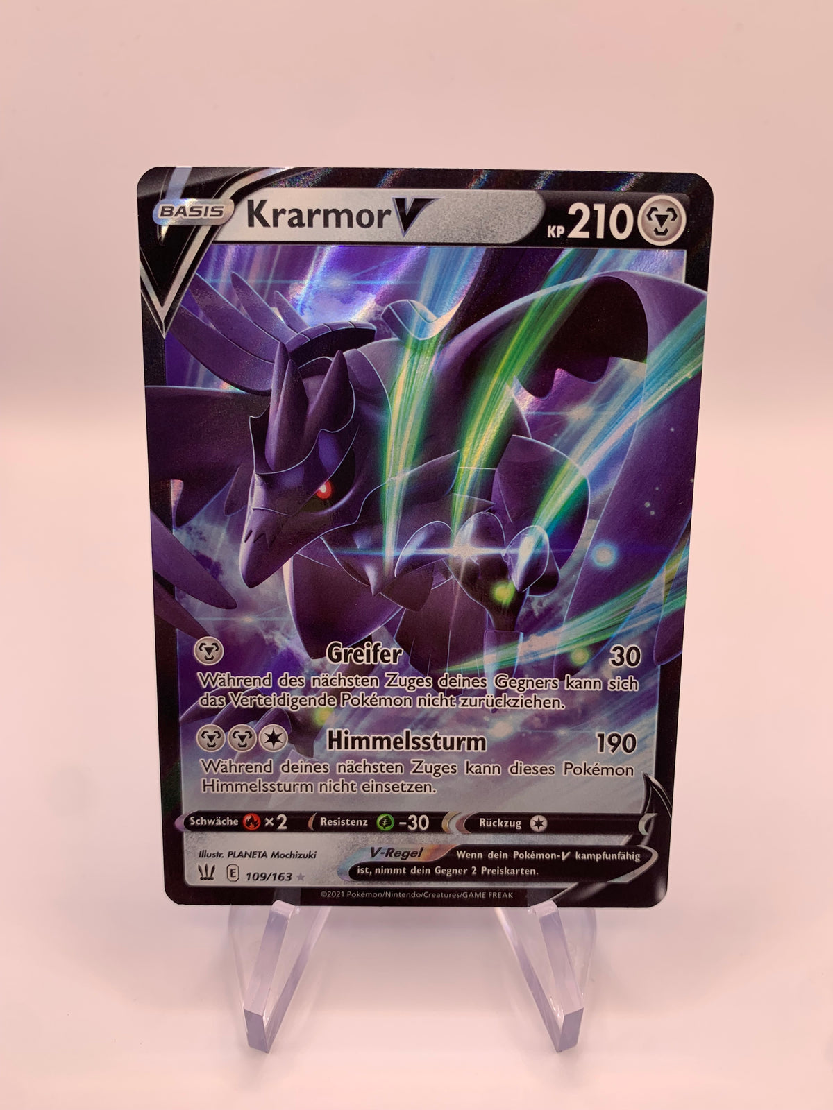 Pokemon Karte V Kramor 109/163 Deutsch