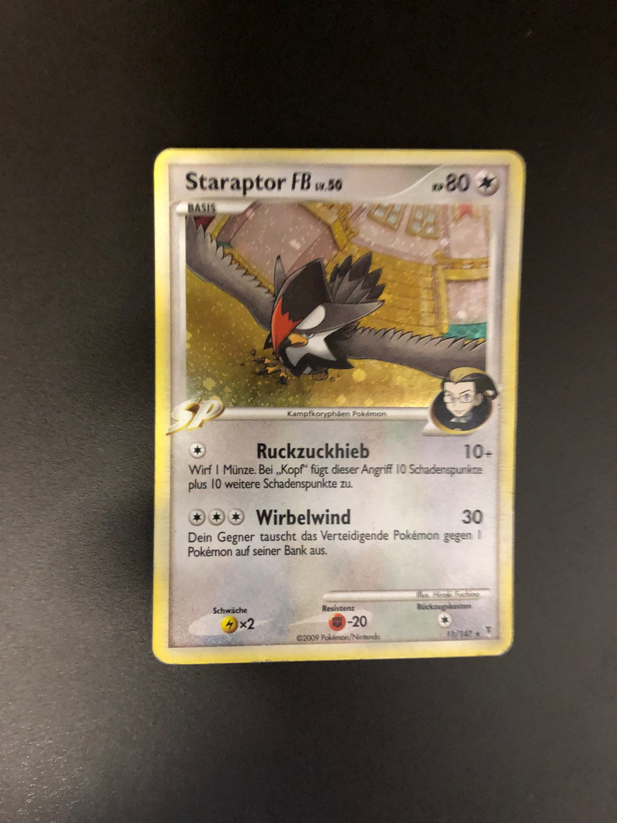 Pokemon Karte Holo Staraptor 11/147 Deutsch