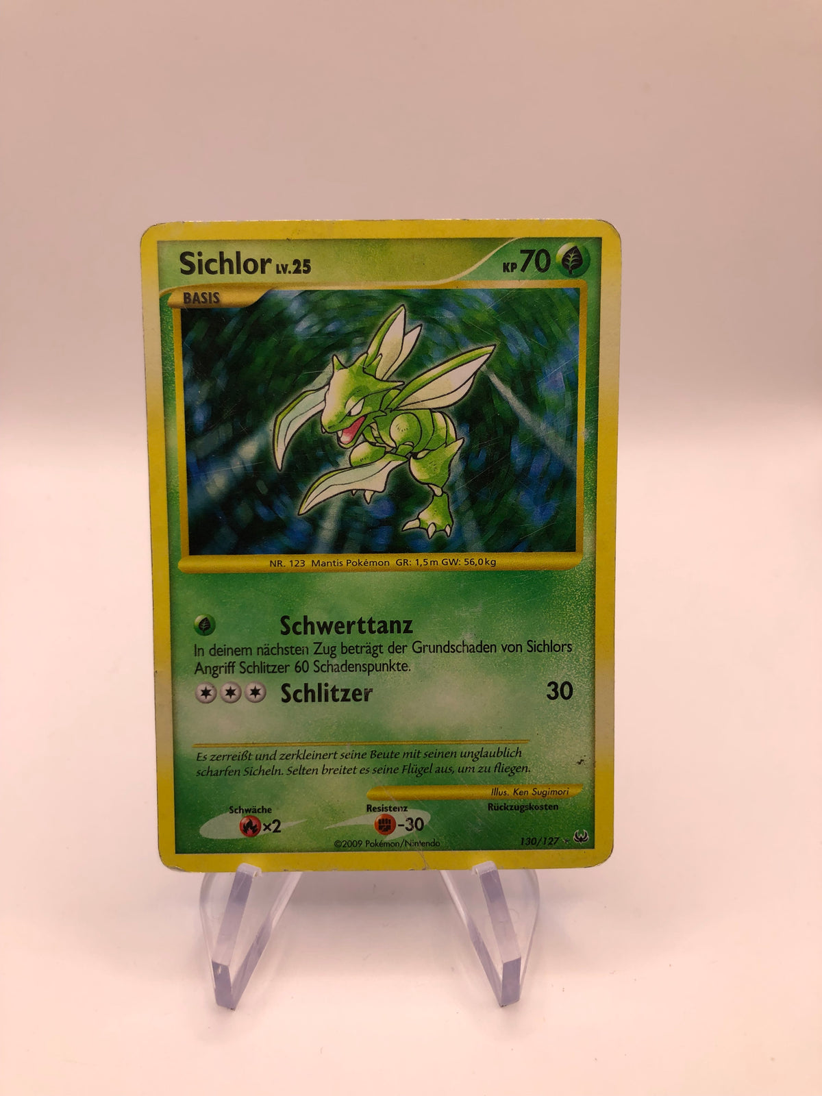 Pokemon Karte Revers Sichlor 130/127 Deutsch