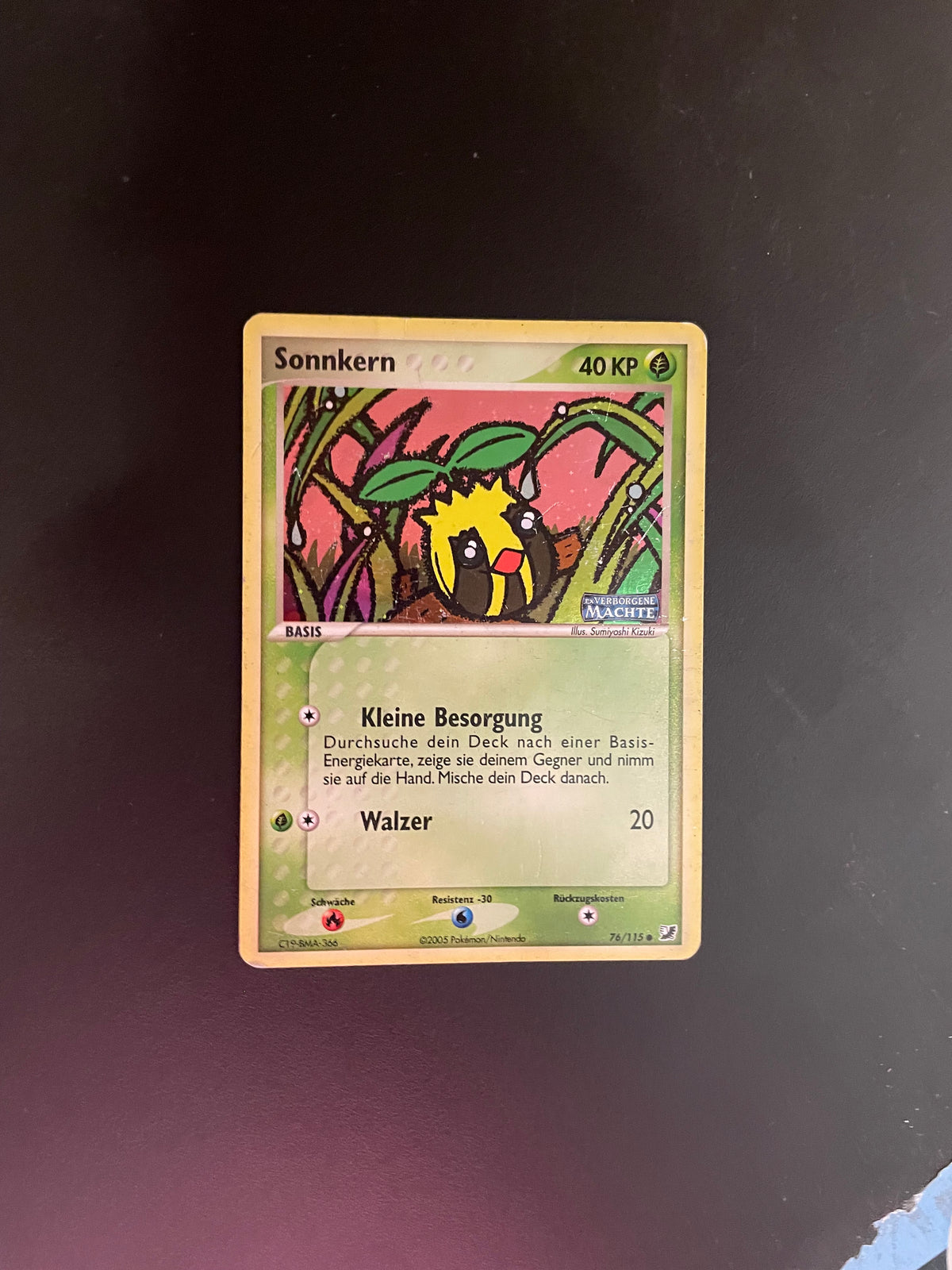 Pokemon Karte Stamp Sonnkern 76/115 Deutsch