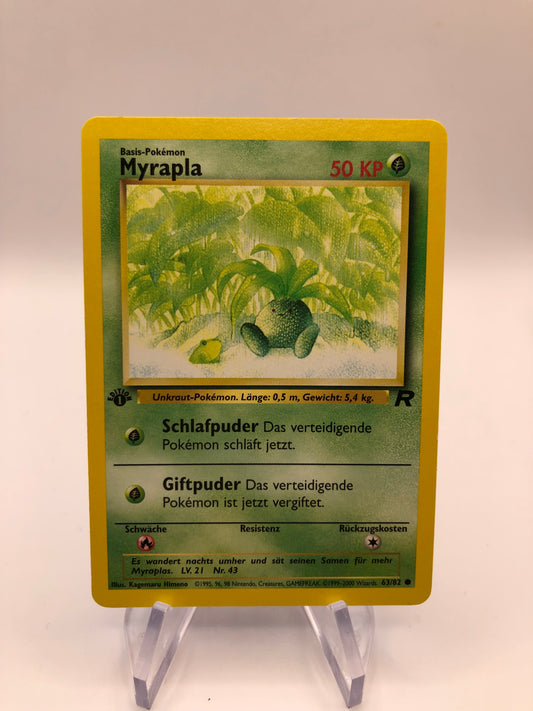Pokemon Karte Rocket Myrapla 63/82 Deutsch