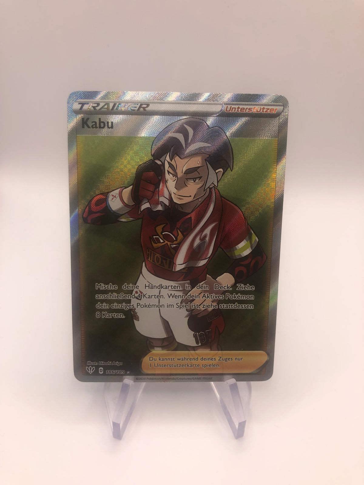 Pokemon Karte Trainer Kabu 186/189 Deutsch