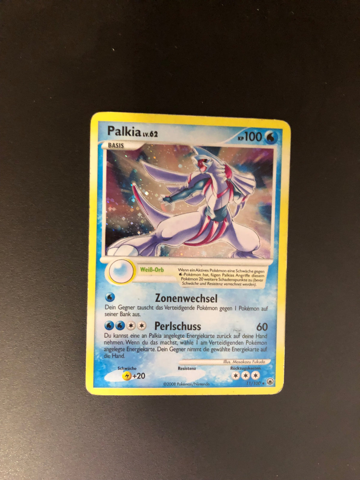 Pokemon Karte Holo Palkia 11/100 Deutsch