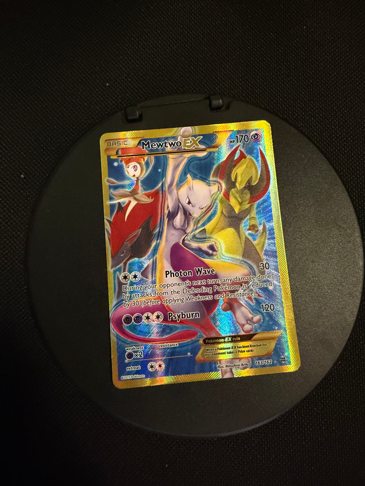 Pokemon Karte Alt Art Ex Mewtu 163/162 Englisch
