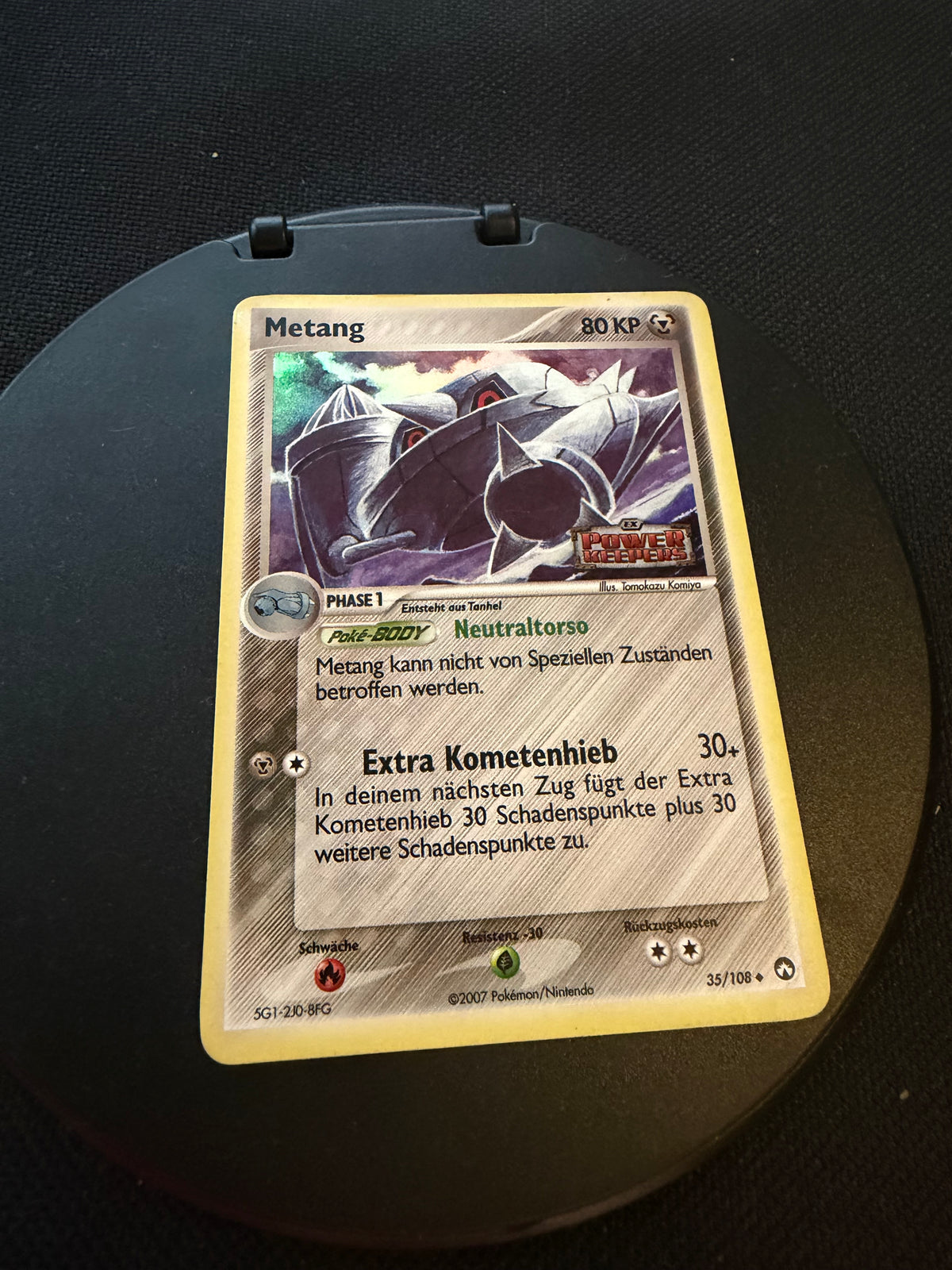 Pokemon Karte Stamp Metang 35/108 Deutsch