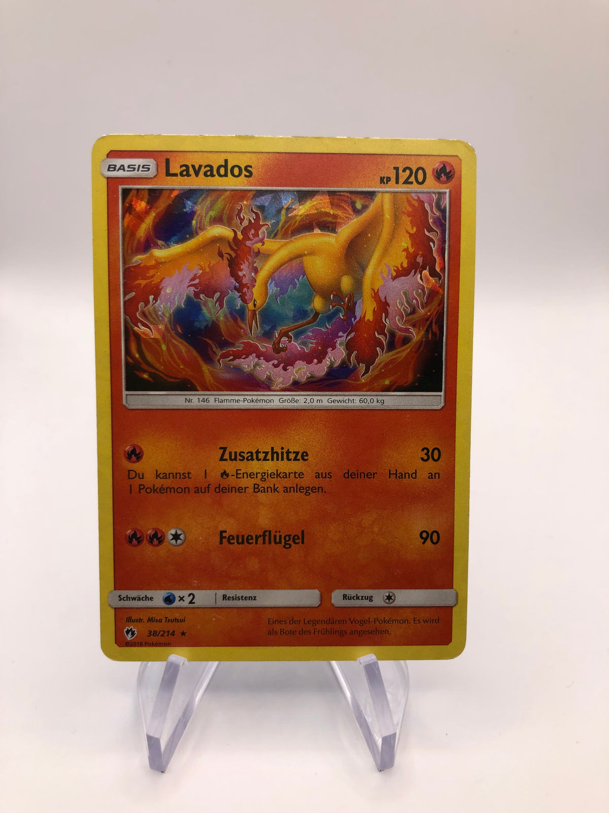 Pokemon Karte Holo Lavados 38/214 Deutsch