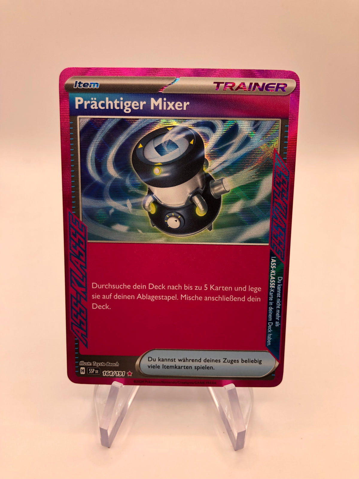 Pokemon Karte Trainer Prächtiger Mixer 164/191 Deutsch