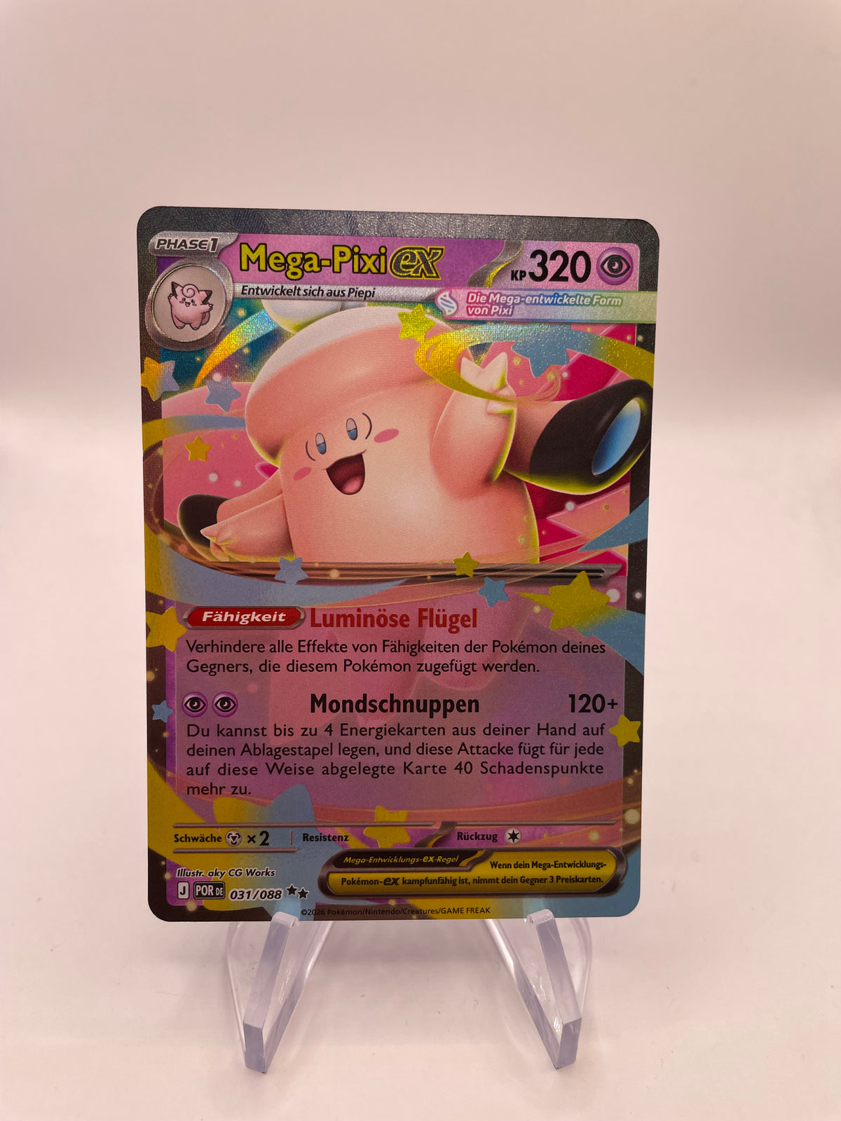 Pokemon Karte Mega-Pixi ex 31/88 Deutsch
