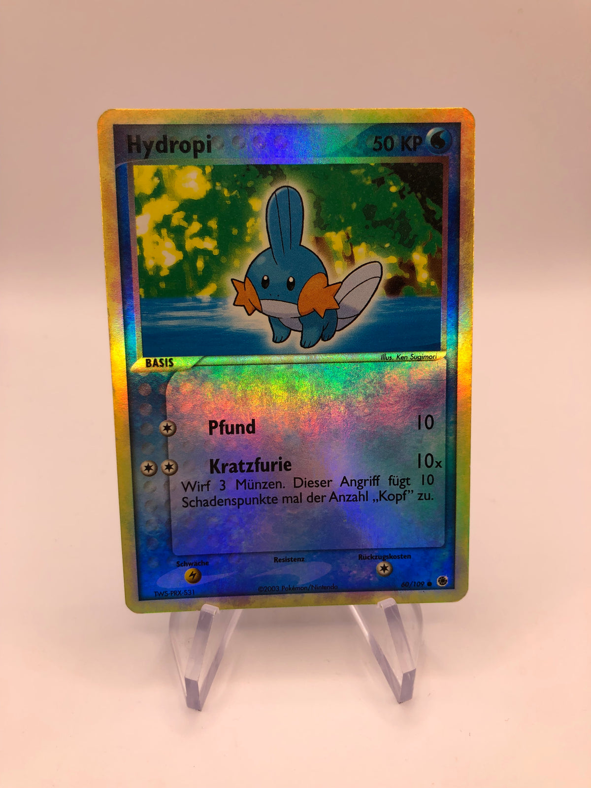 Pokemon Karte Revers Hydropi 60/109 Deutsch