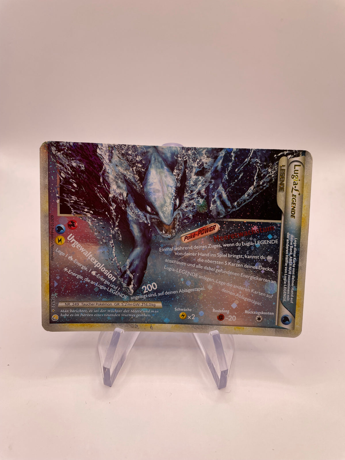 Pokemon Karte Legende Lugia 114/123 Deutsch
