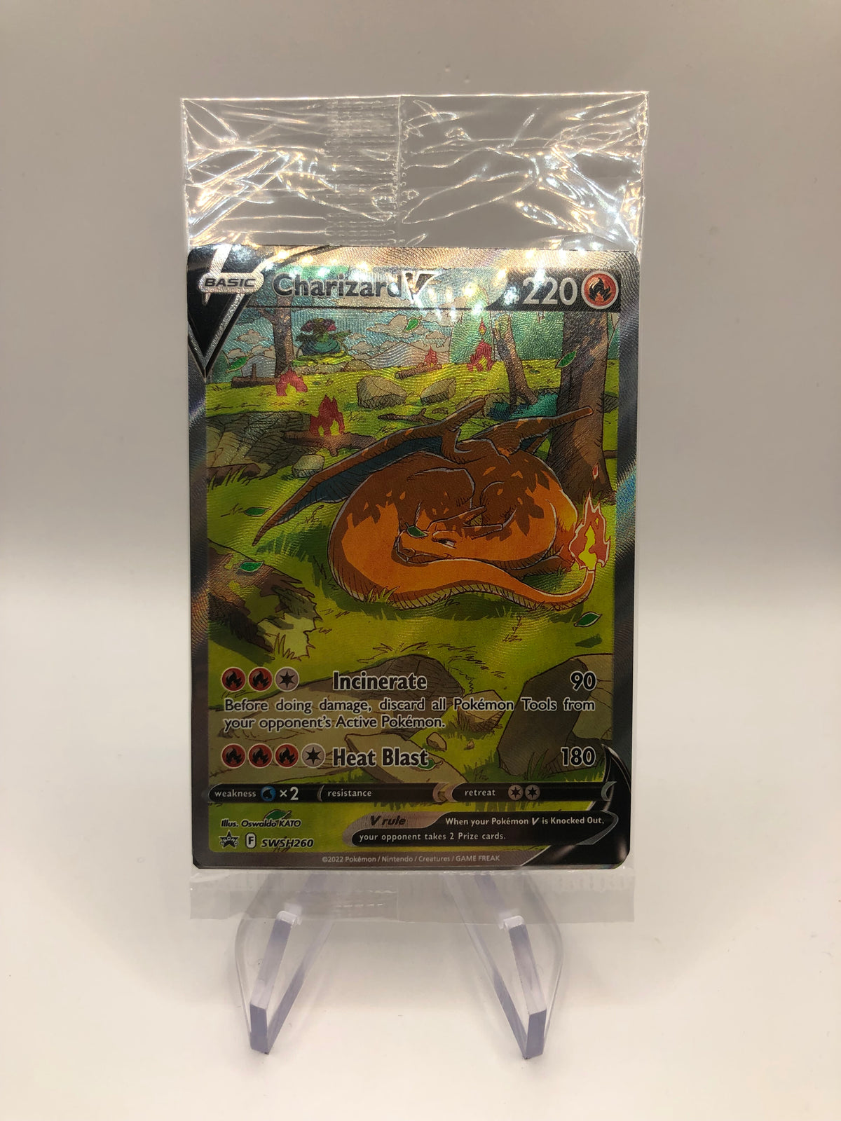 Pokemon Karte V Promo Alt Art GlurakSWSH 260 Englisch