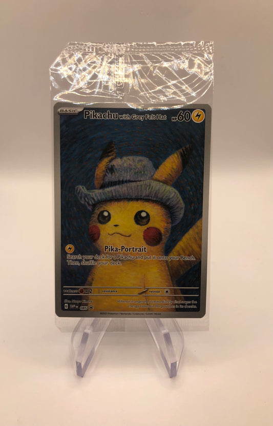 Pokemon Karte Art Rare Promo Pikachu with Grey Felt Hat 085 Englisch
