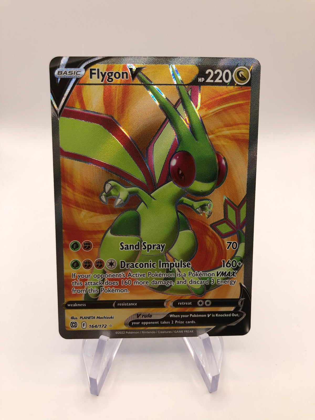 Pokemon Karten V Fullart Libelldra 164/172 Englisch
