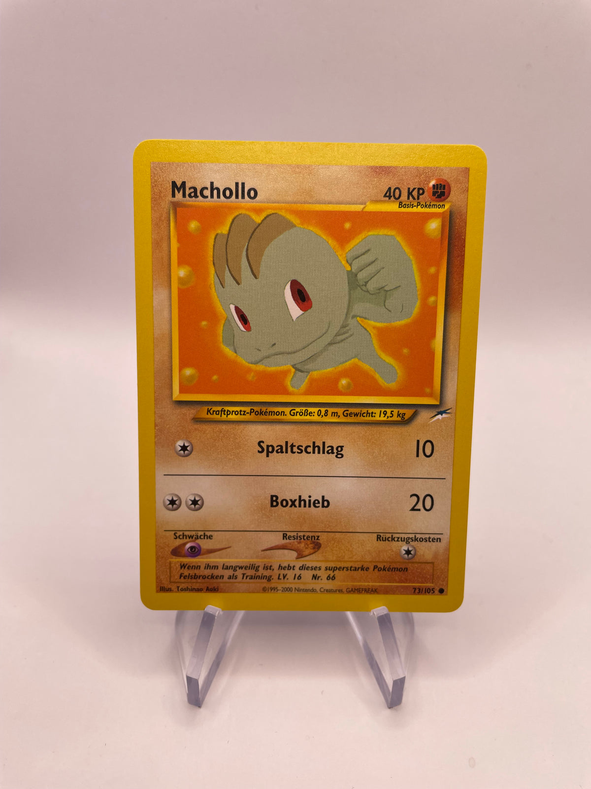 Pokemon Karte Machollo Neo Destiny 73/105 Deutsch
