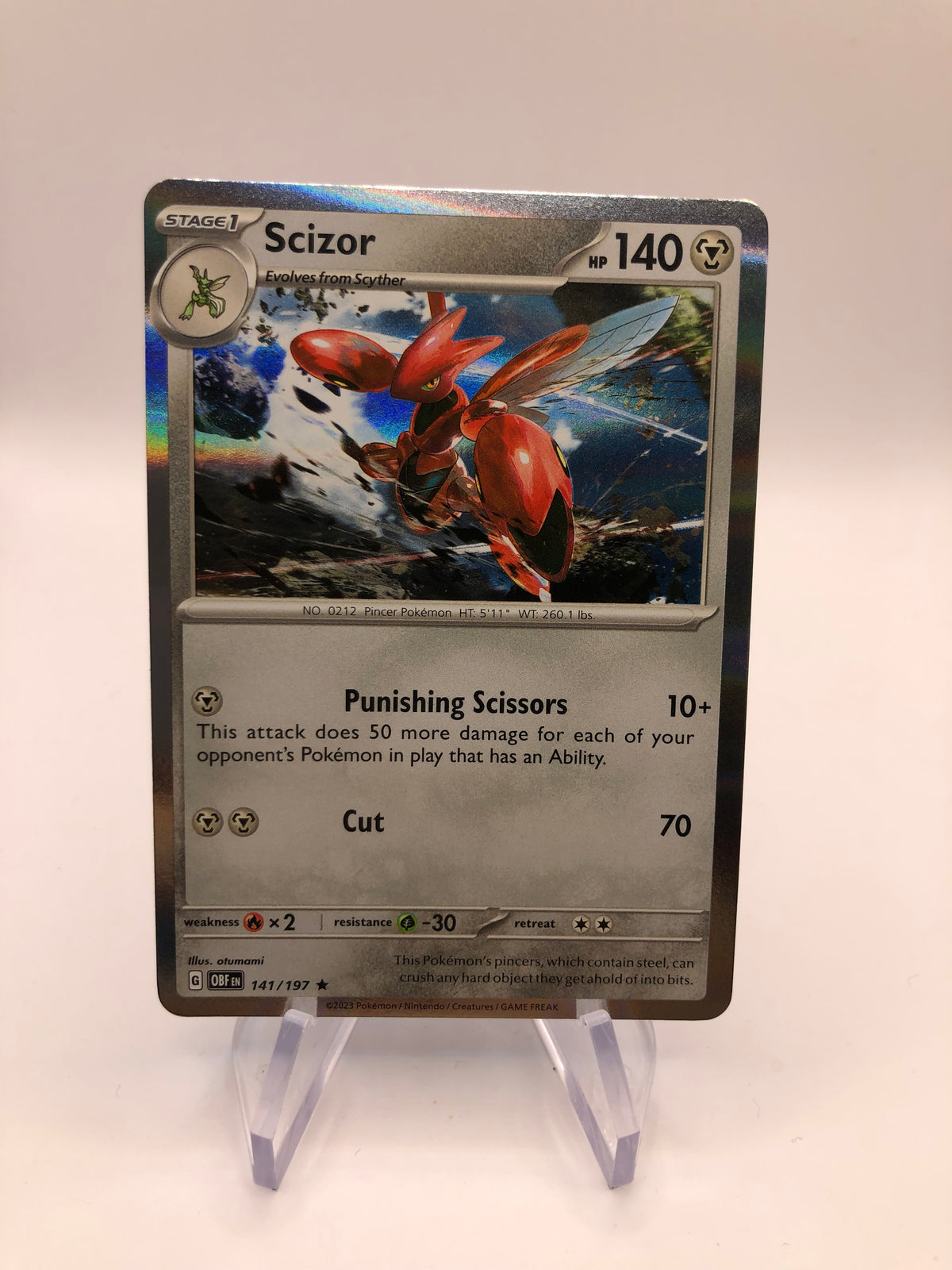 Pokemon Karte Holo Sichlor 141/197 Englisch