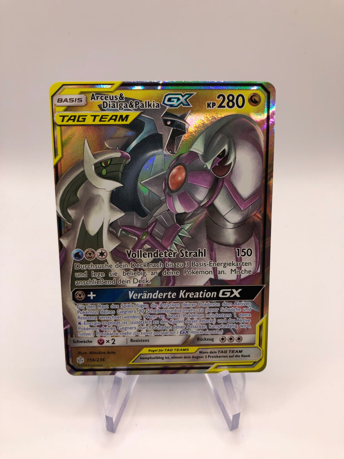 Pokemon Karte Tag Team Arceus&Dialga&Palkia 156/236 Deutsch