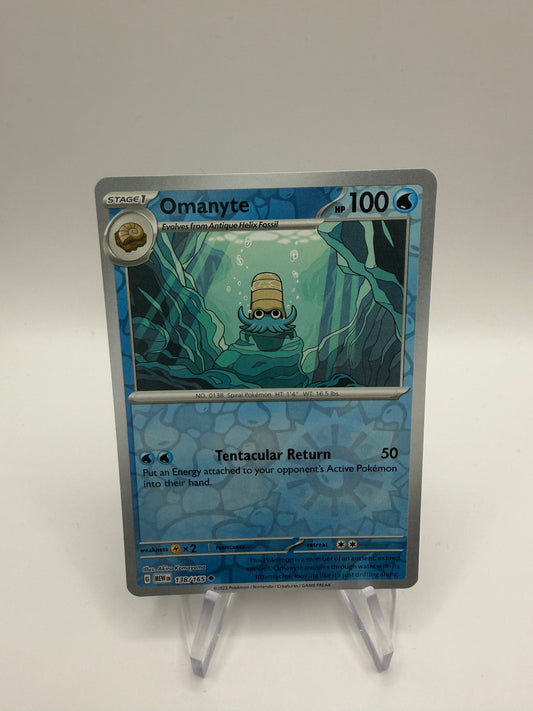 Pokemon Karte Reverse 151 Amonitas 138/165 Englisch