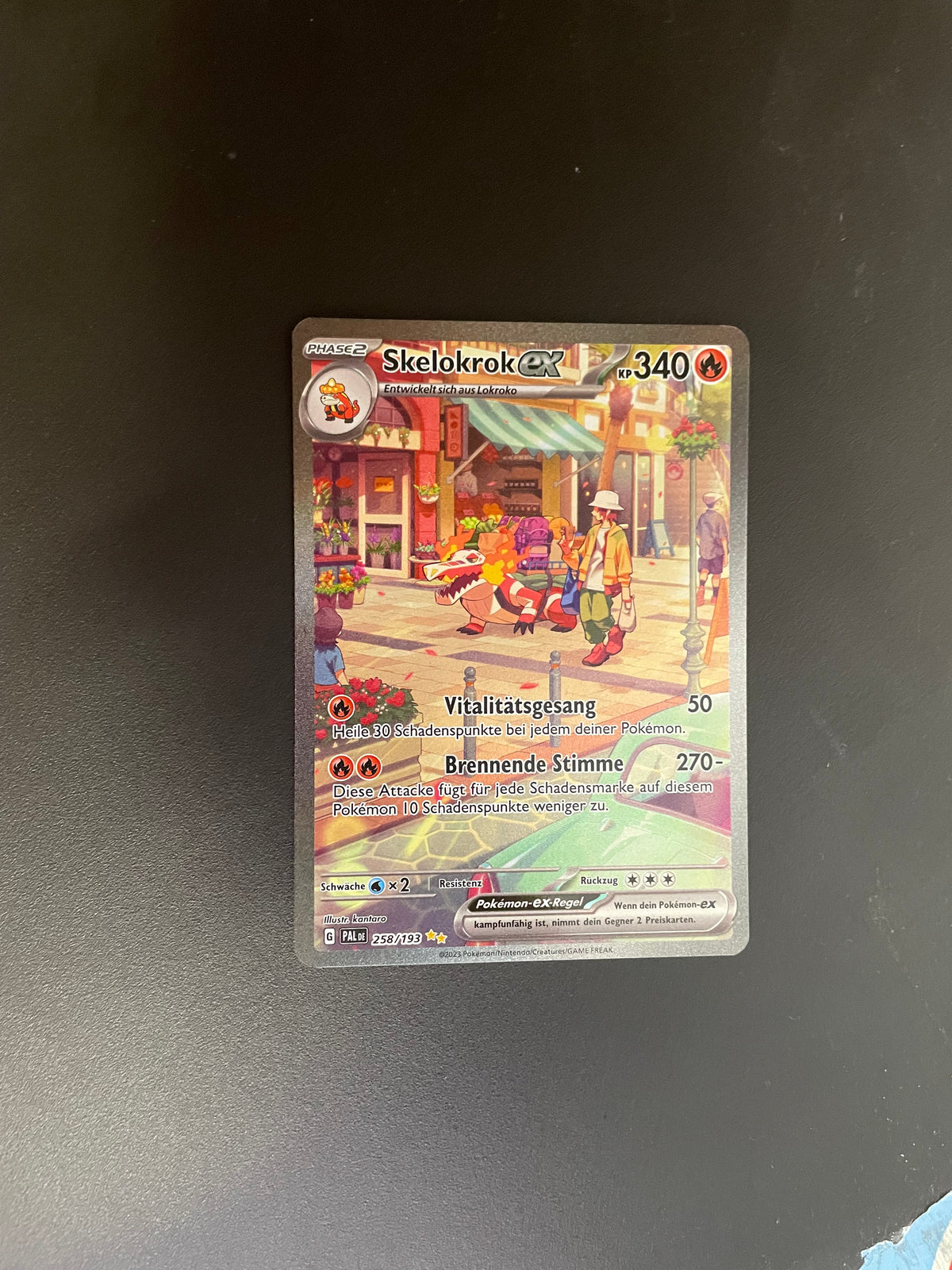 Pokemon Karte Ex Skelokrok 258/193 Deutsch
