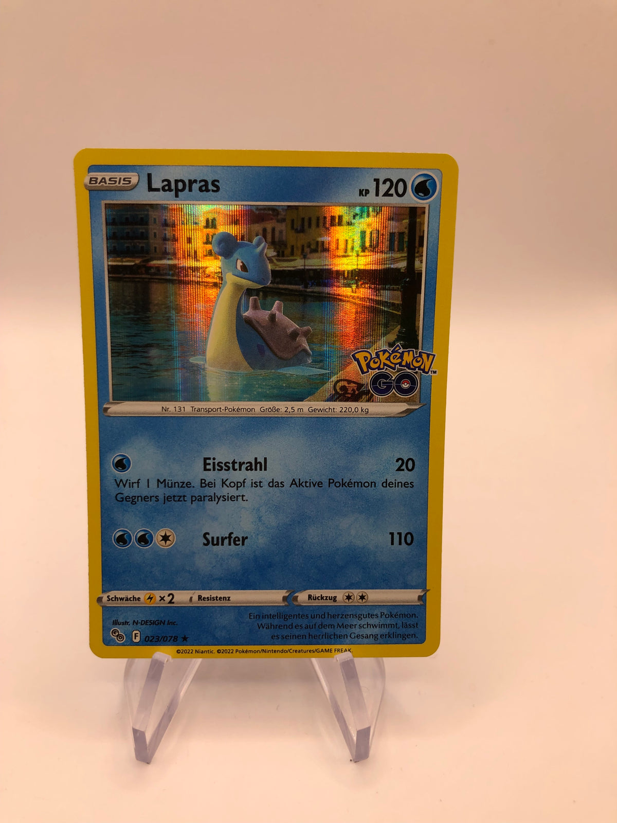 Pokemon Karte Revers Lapras 23/78  Deutsch
