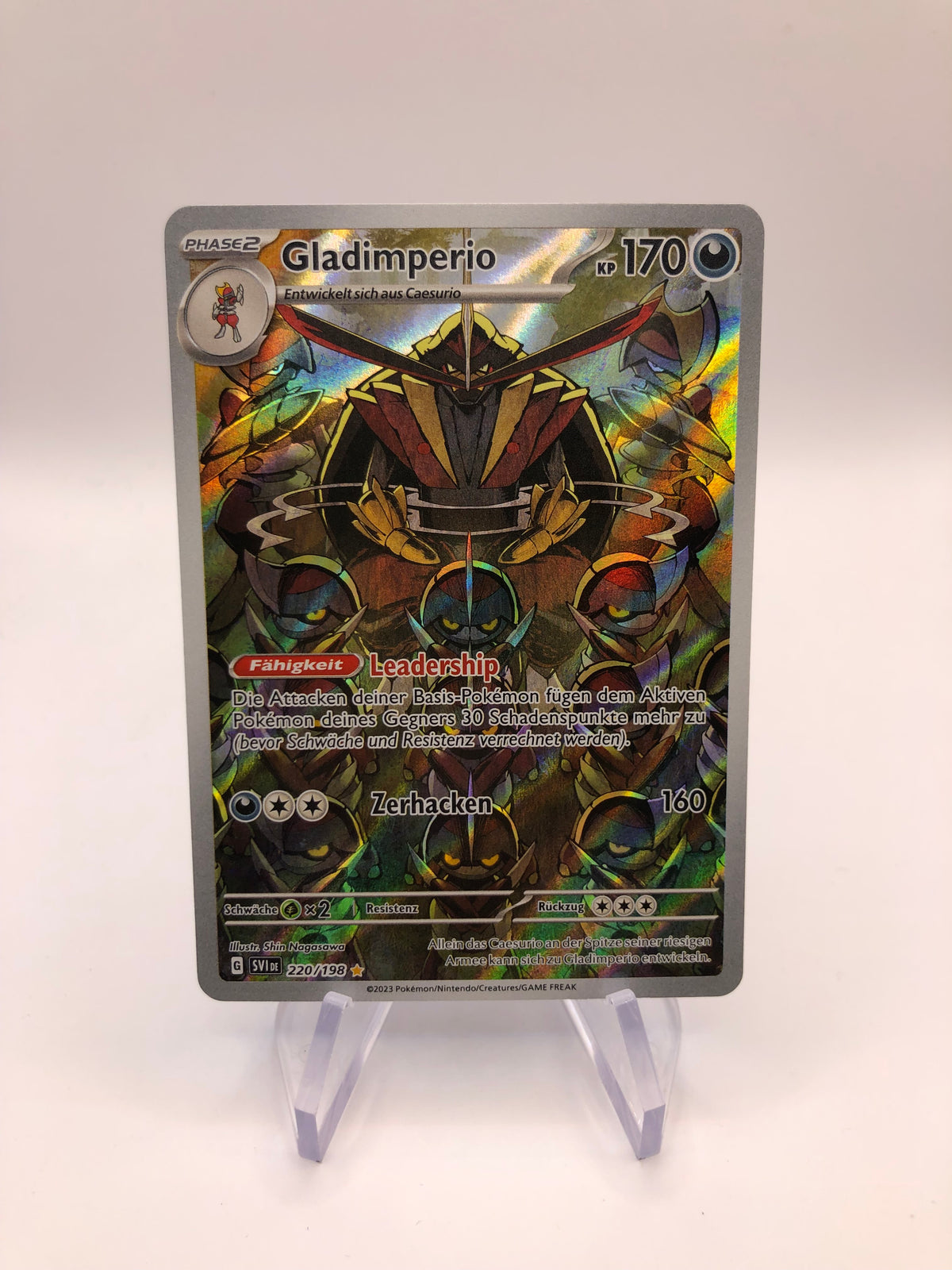 Pokemon Karte Art-Rare Gladimperio 220/198 Deutsch