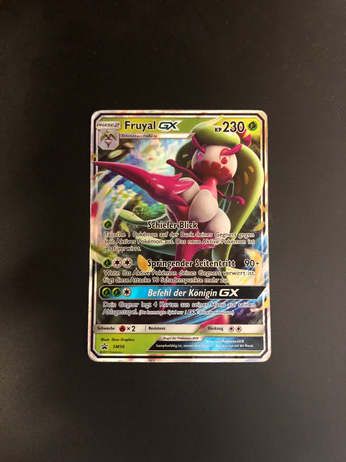 Pokémon Karte GX Promo Fruyal SM56 Deutsch