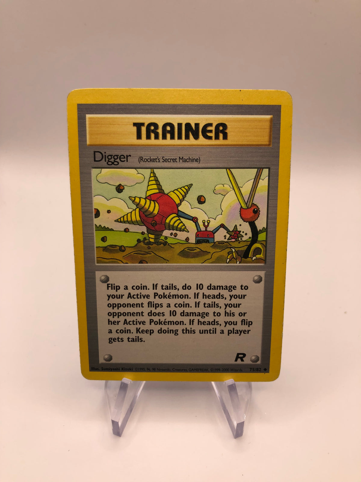 Pokemon Karte Digger 75/82 Rocket Englisch