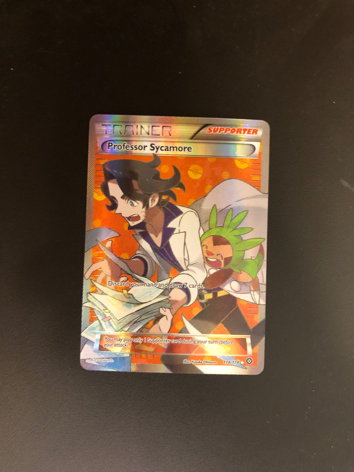 Pokemon Karte Trainer Professor Sycamore 114/114 Englisch