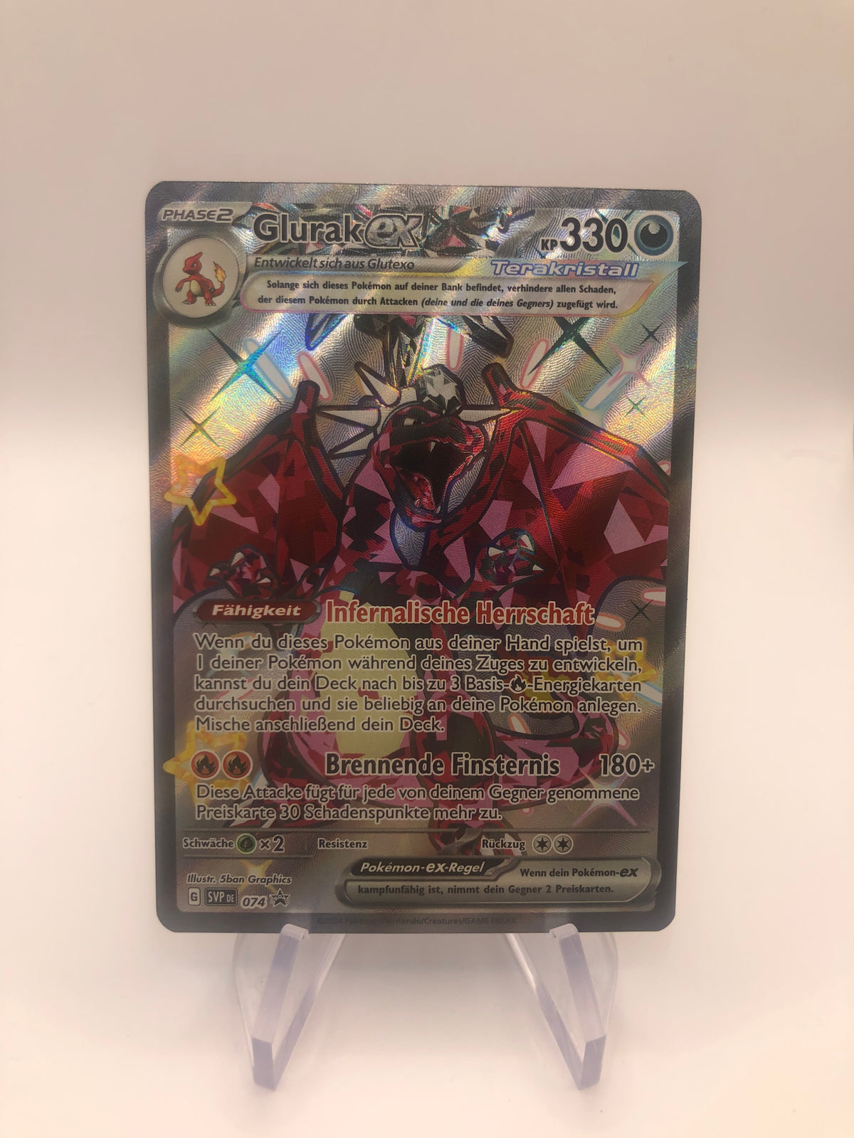 Pokemon Karte Promo EX Glurak 074 Deutsch