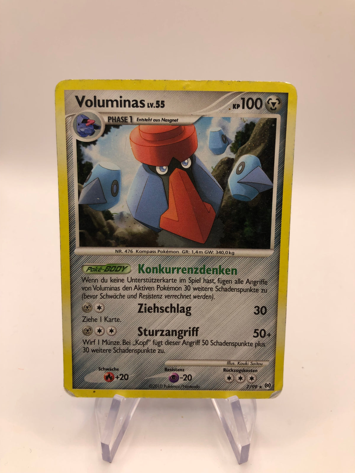 Pokemon Karte Holo Voluminas 7/99 Deutsch