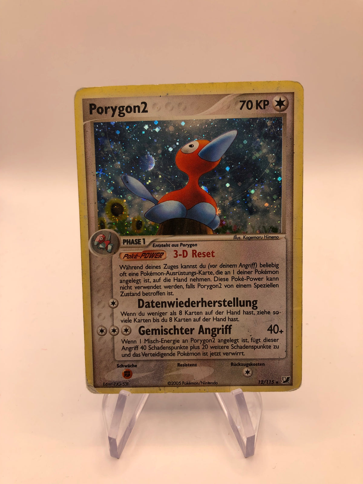 Pokemon Karte Holo Porygon 2 12/115 Deutsch