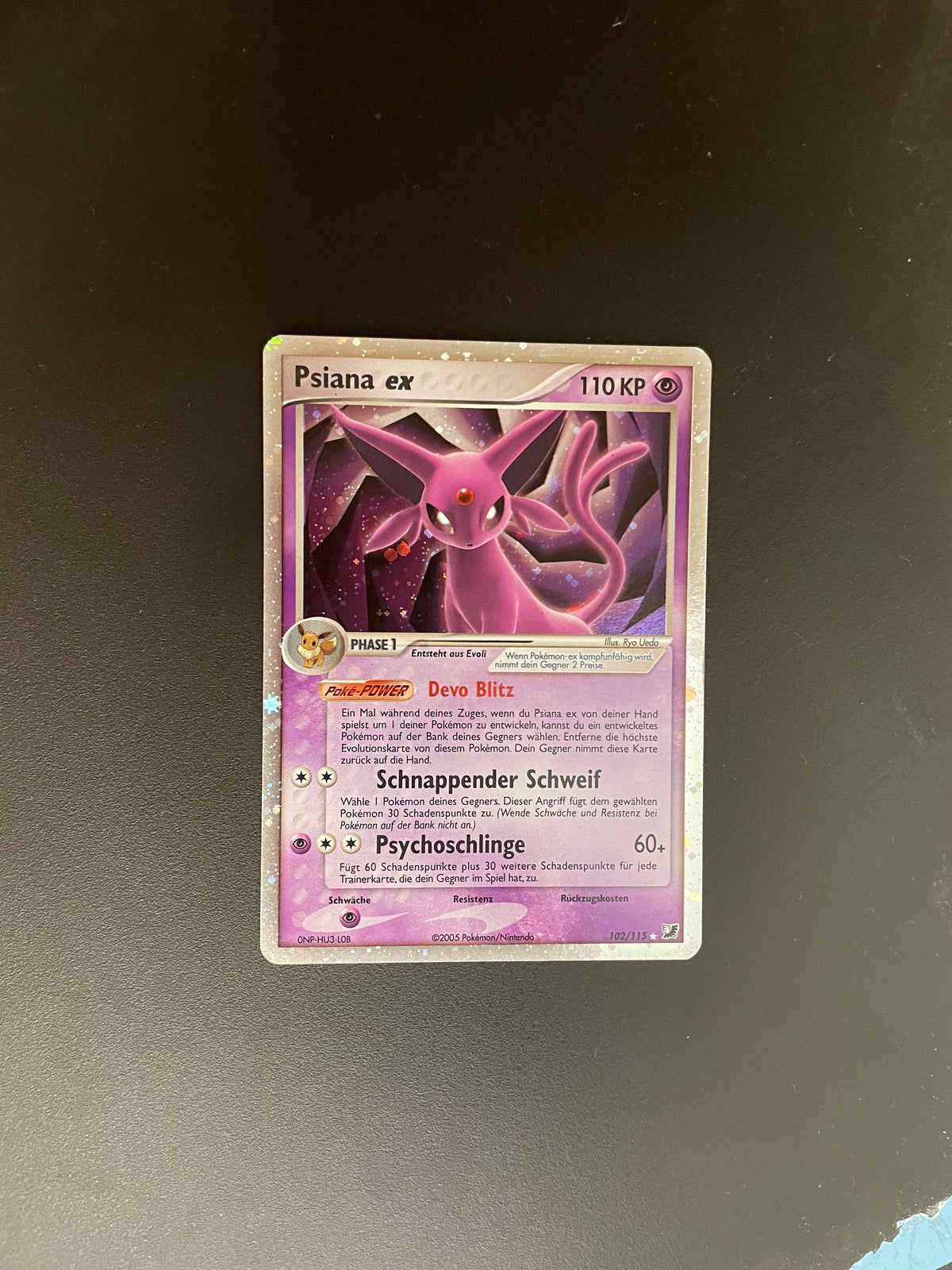Pokemon Karte EX Psiana 102/115 Deutsch
