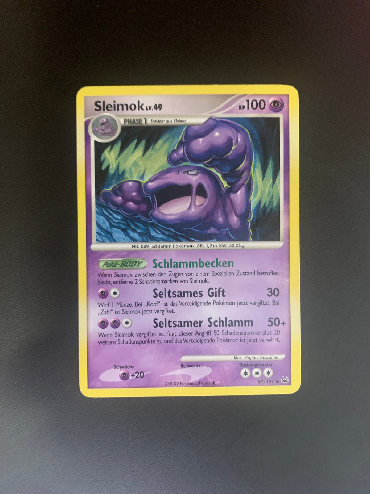 Pokemon Karte Sleimok 57/127 Deutsch