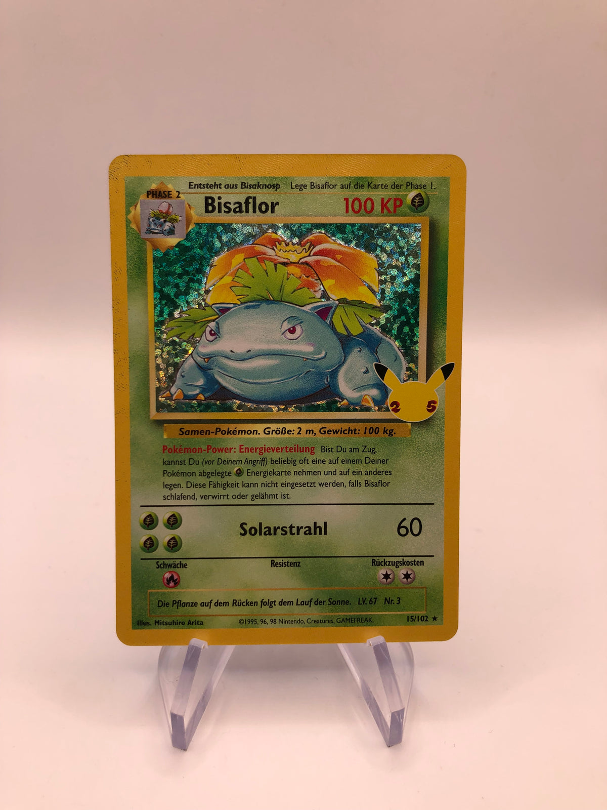 Pokemon Karte Holo Celebration Bisaflor 15/102 Deutsch